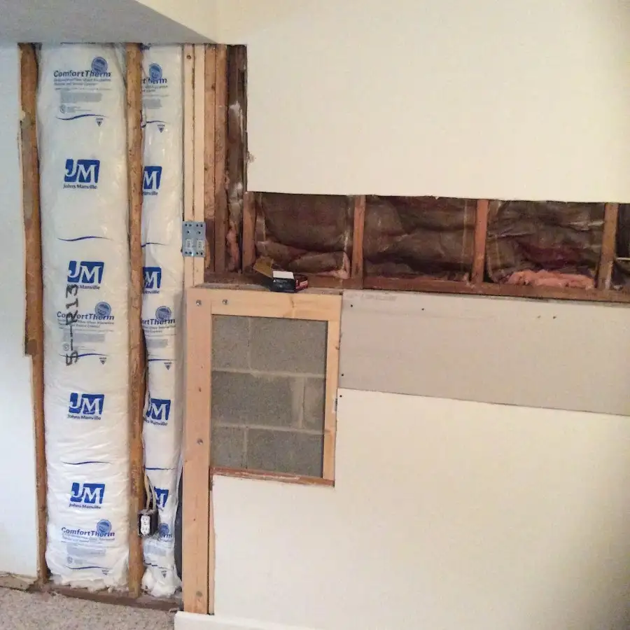 Wall insulation replacement during Contents Cleaning & Restoration in Canutillo